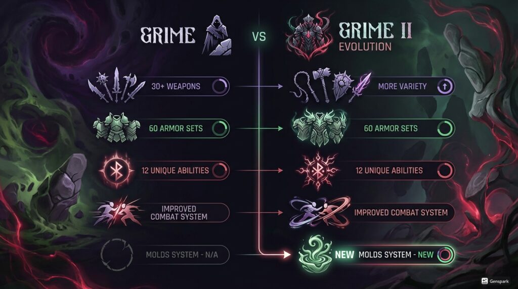 Grime vs Grime II Evolution